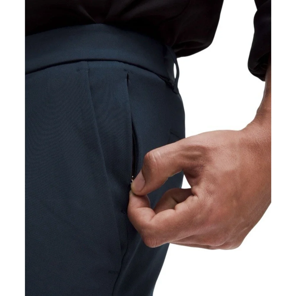 NWT Lululemon ABC Slim Fit Trouser Pants Men‎ 38 x 28 Chino Navy Blue Warpstreme